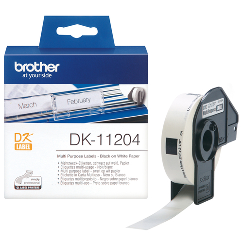 Brother Etiquetas múltiple uso 17mmx54mm, 400 unidades de papel