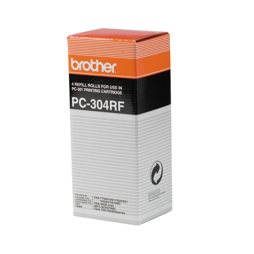 Brother 921/931, PPF-750/870MC/970MC TTR Negro. Recambio de 4 Bobinas, 4 x 235 páginas