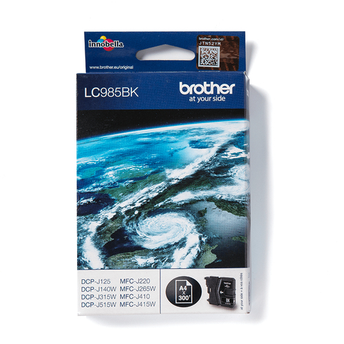 BROTHER  Cartucho de tinta negra LC985 para DCP-J315W sin blister